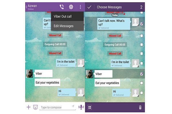 viber delete messages